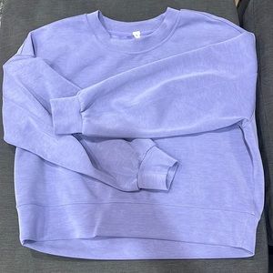 Lululemon Purple Long Sleeve Workout Crop Top